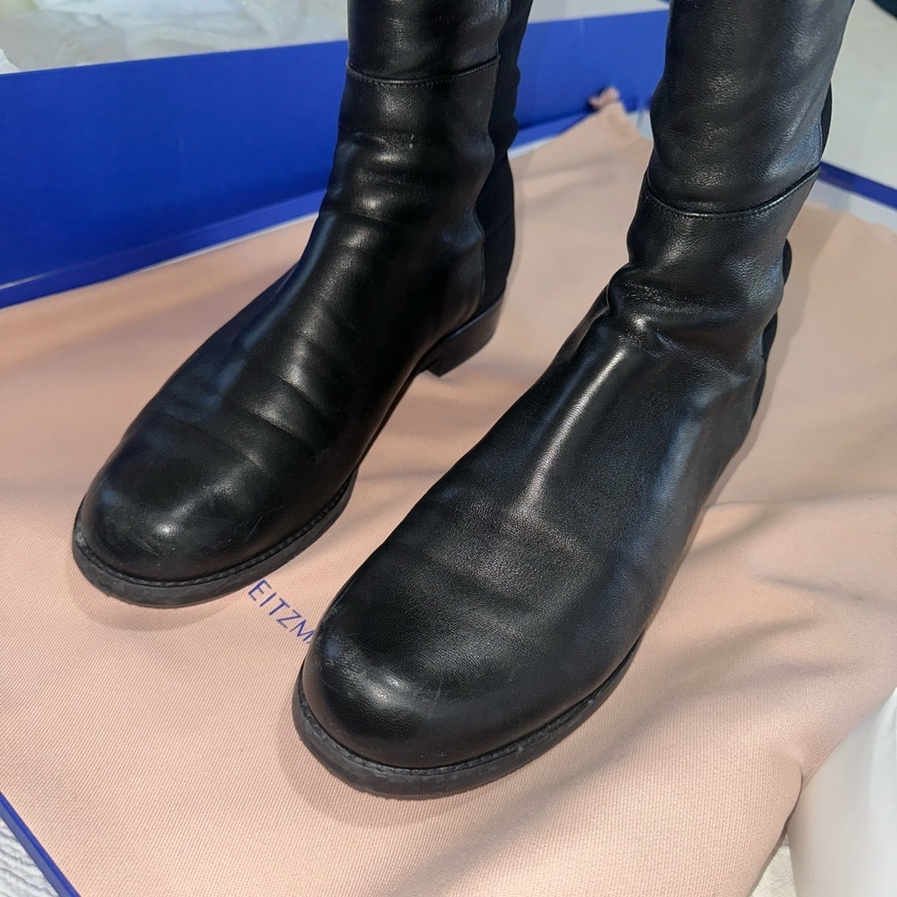 Stuart Weitzman Leather over the knee 5050 boots - Picture 9 of 13